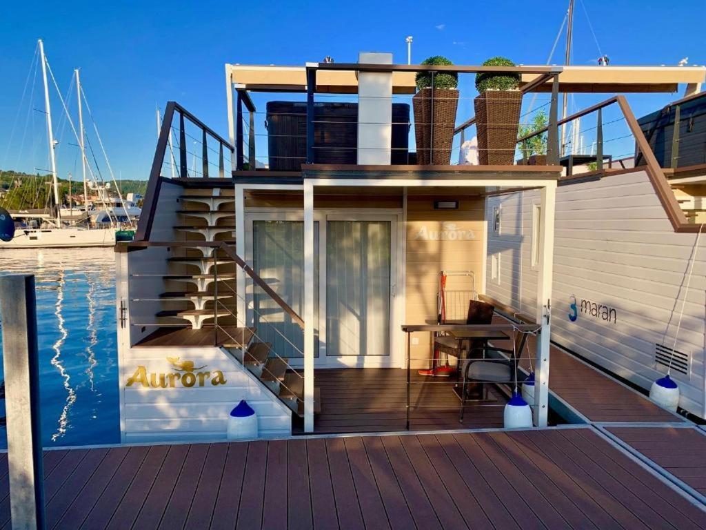 Floating Sea House Aurora Villa Portoroz Exterior photo